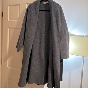 Quaint light blue belted coat